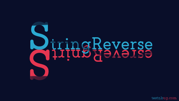 stringReverse without string reverse function.